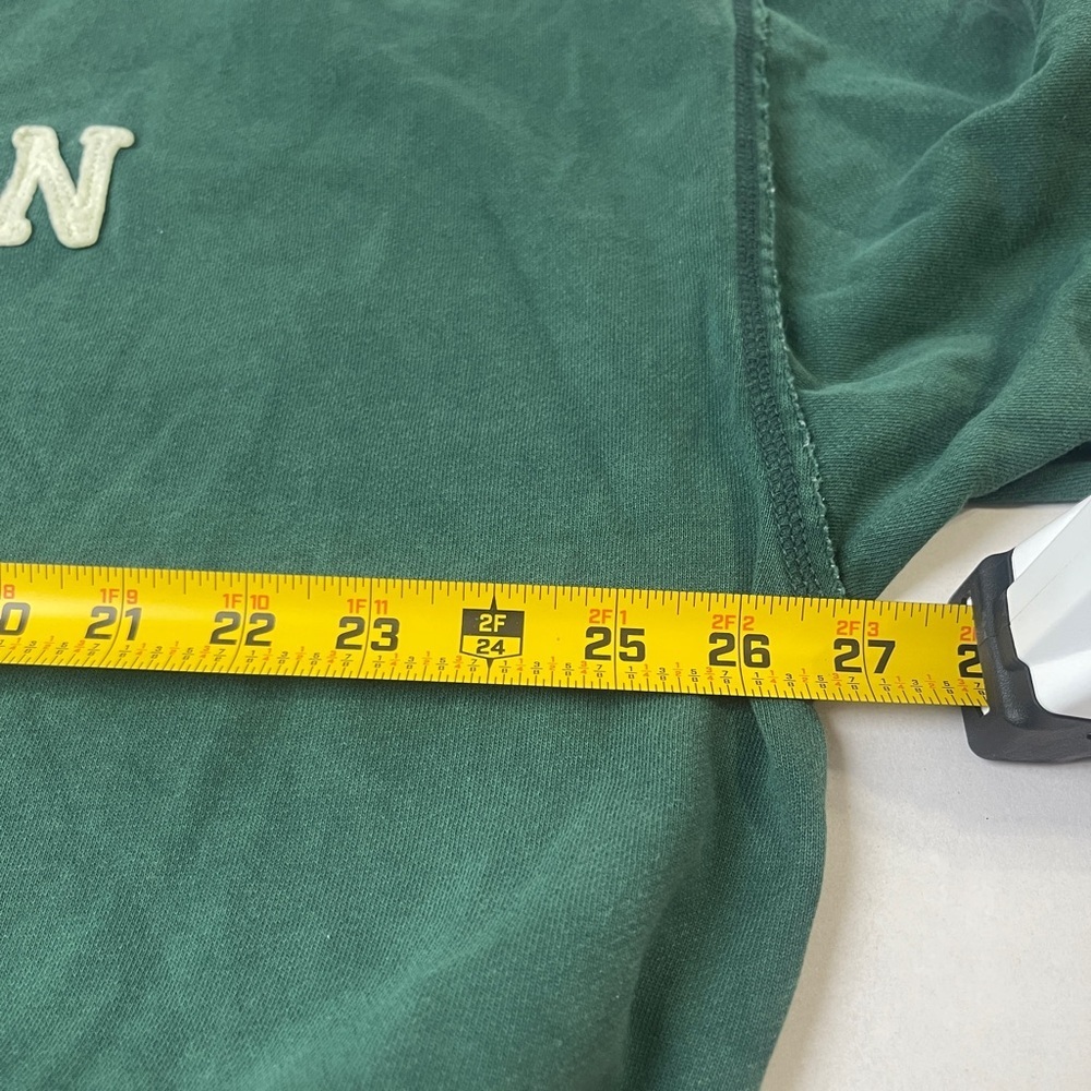 American Eagle Medium Crew Neck Pullover Peace Sweatshirt Green - Picture 7 of 8